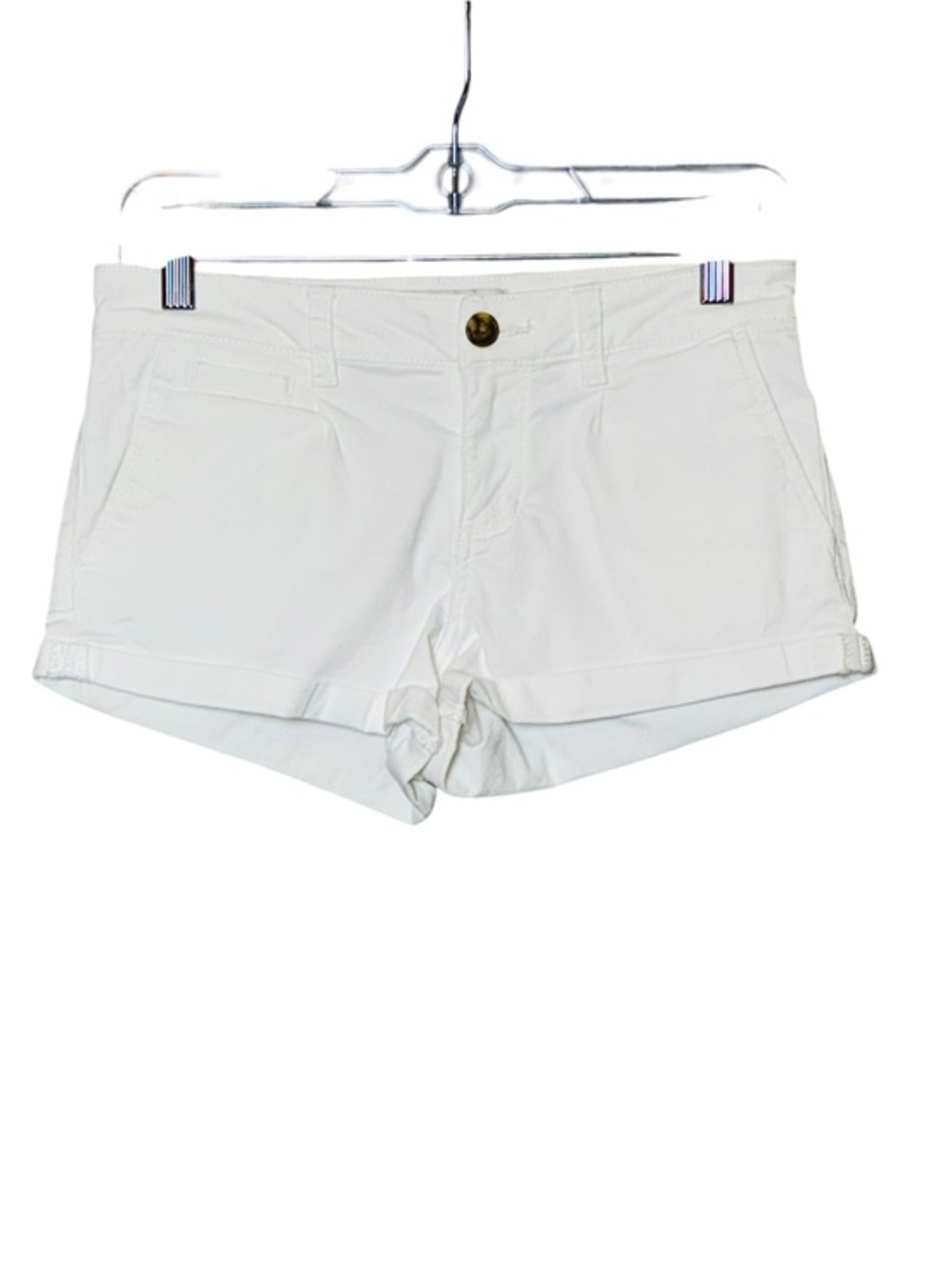 American Rag White Cotton Stretch Shorts Pockets Style 6TN22OW